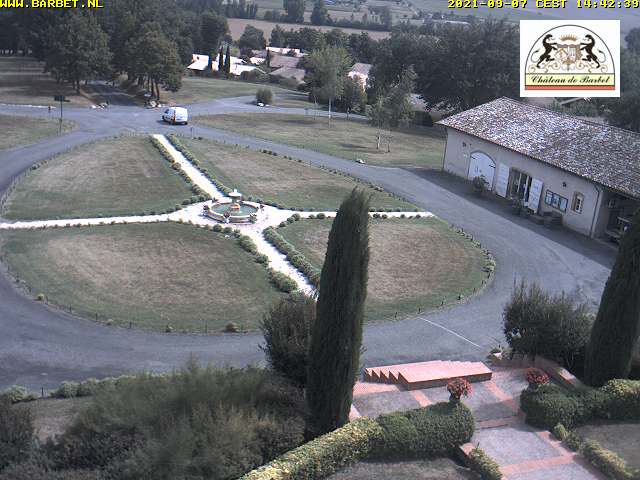 Live beeld van ch�teau de Barbet, Lombez, Frankrijk